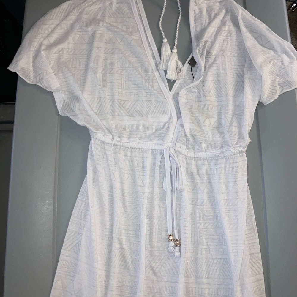 Primark white cover dress